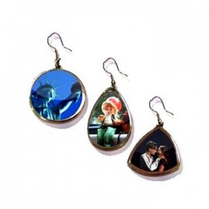 Kolczyki różne kształty sublimacja termotransfer