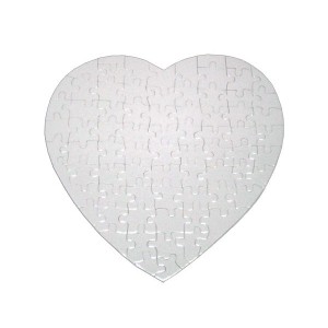 Puzzle w kształcie serca Sublimacja Termotransfer