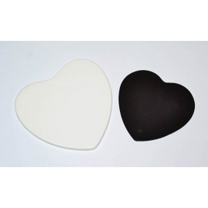 Magnes z porcelany na lodówkę - serce