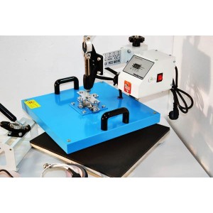 Prasa transferowa 9w1 38x38cm BIG COMBO maxi, do: koszulek, hot mug, czapek, talerzy, butonów, przypinek