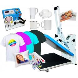 Prasa HPC980 2w1 kubki, koszulki i mat. płaskie 40x50cm