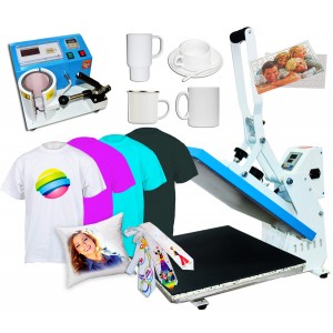 Prasa HPC980 2w1 kubki, koszulki i mat. płaskie 40x50cm