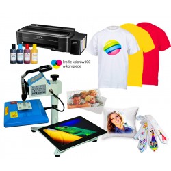 Zestawy do nadruk&oacute;w na płaskich: koszulki puzzle krawaty blachy