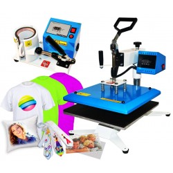 Prasa HPC780 2w1 kubki, koszulki i mat. płaskie 38x38cm