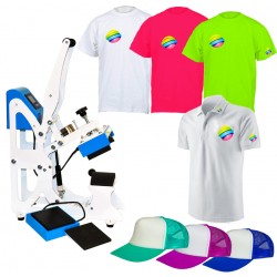 Prasa do nadruku na czapkach i kieszonkach