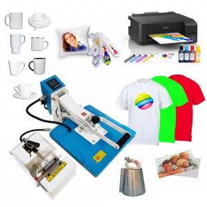Zestawy do nadruków na płaskich oraz ceramice typu kubki z drukarką